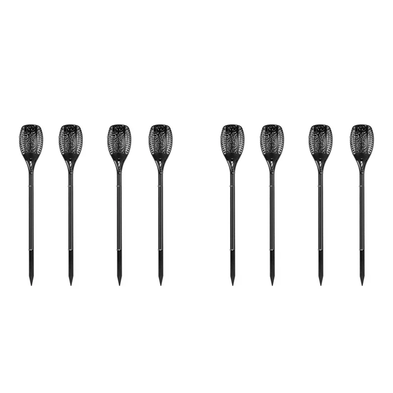 

8Pcs Solar Torch Flame Dancing Light LED Flickering Outdoor Garden Flame Lamp