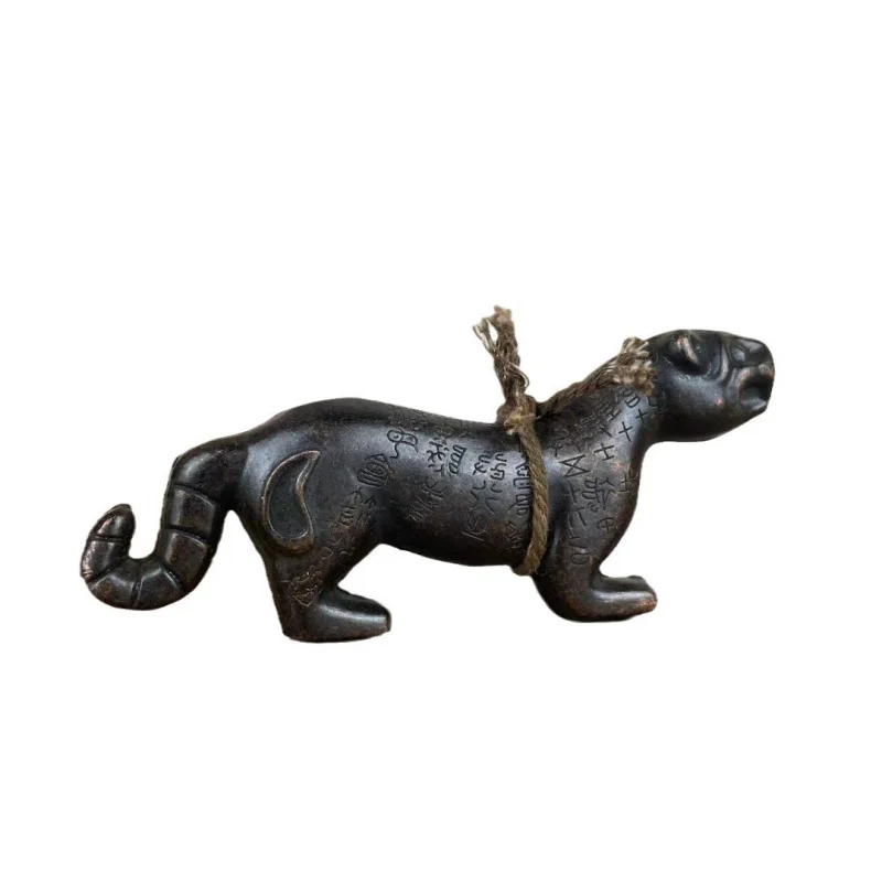 Antique Miscellaneous Vintage Imitation Bronze Ornament Tiger Talisman Qin Du Yangling Military Ta
