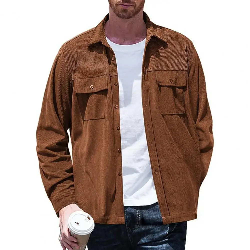 

Мужская куртка в уличном стиле мужская куртка с лацканами однобортный дизайн свободного кроя с карманами для осени и весны повседневная куртка
