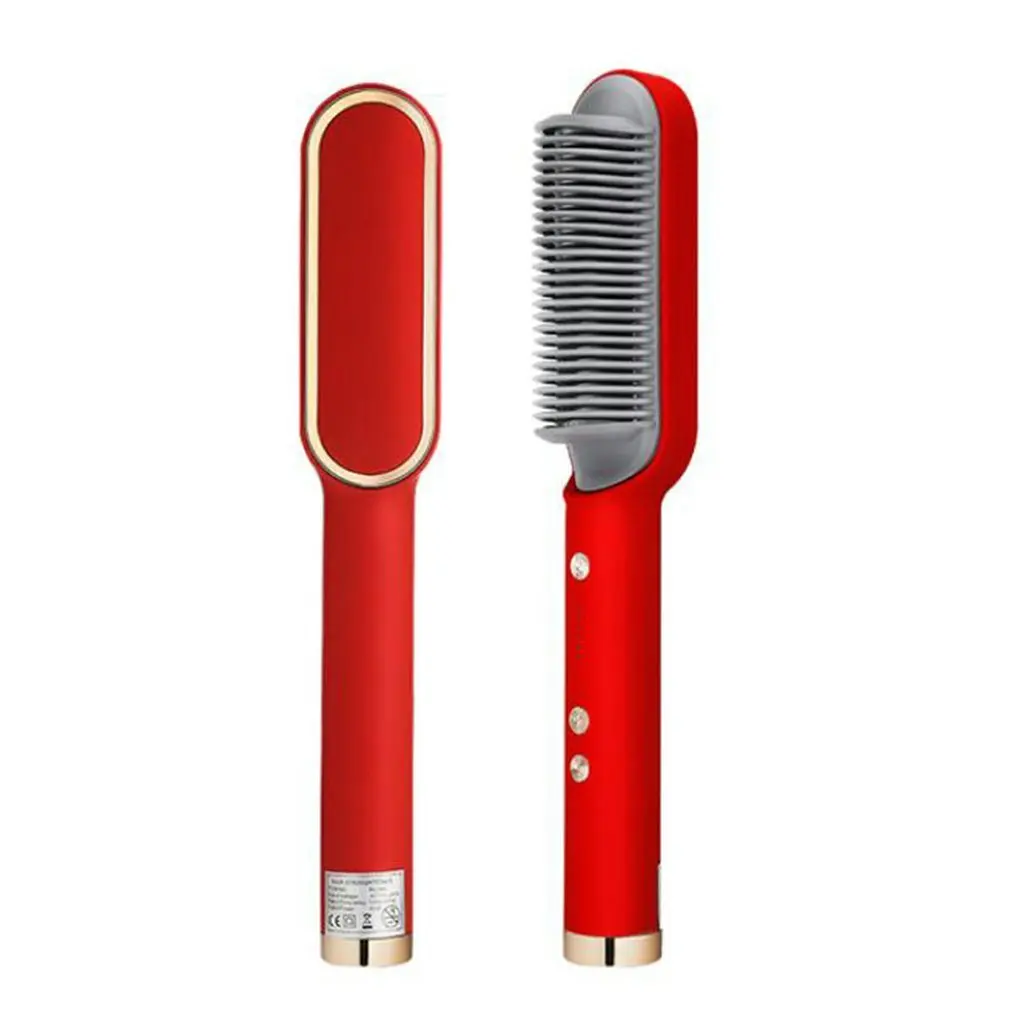 

Straight Curly Hair Comb With 5 Levels Adjustment Tourmaline Ceramics Multifunctional Brush And Comb Curling Iron