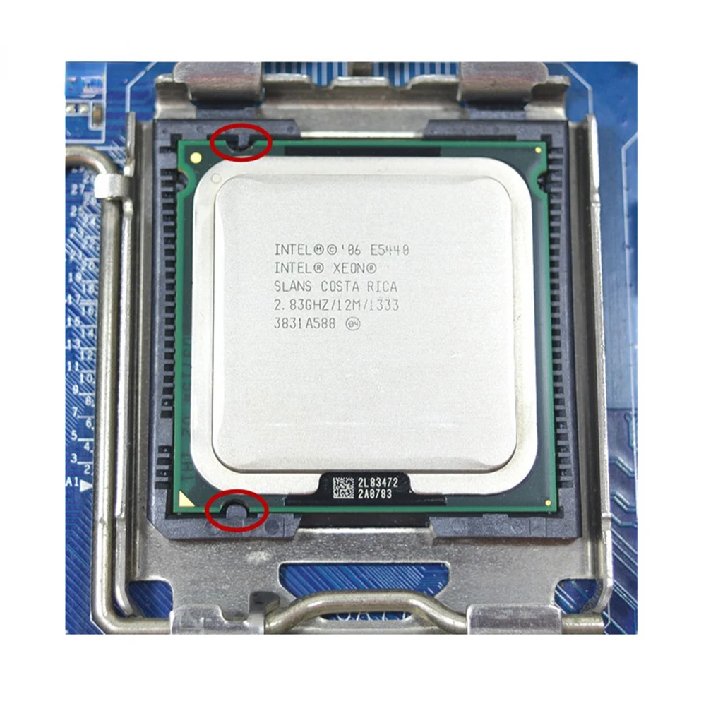 Процессор Intel Xeon E5440 2,83 ГГц 12 МБ четырехъядерный ЦПУ Процессор работает на материнской плате LGA775