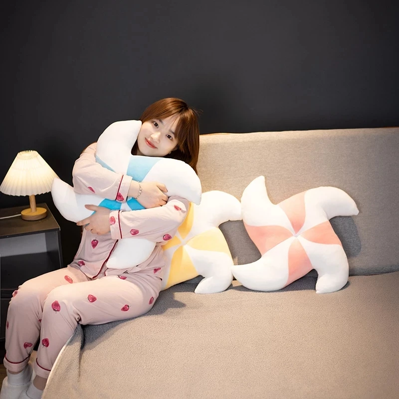 

Креативная летняя плюшевая подушка в виде ветряной мельницы, мягкие набивные животные, мягкая подушка, реквизит, подарок на день рождения