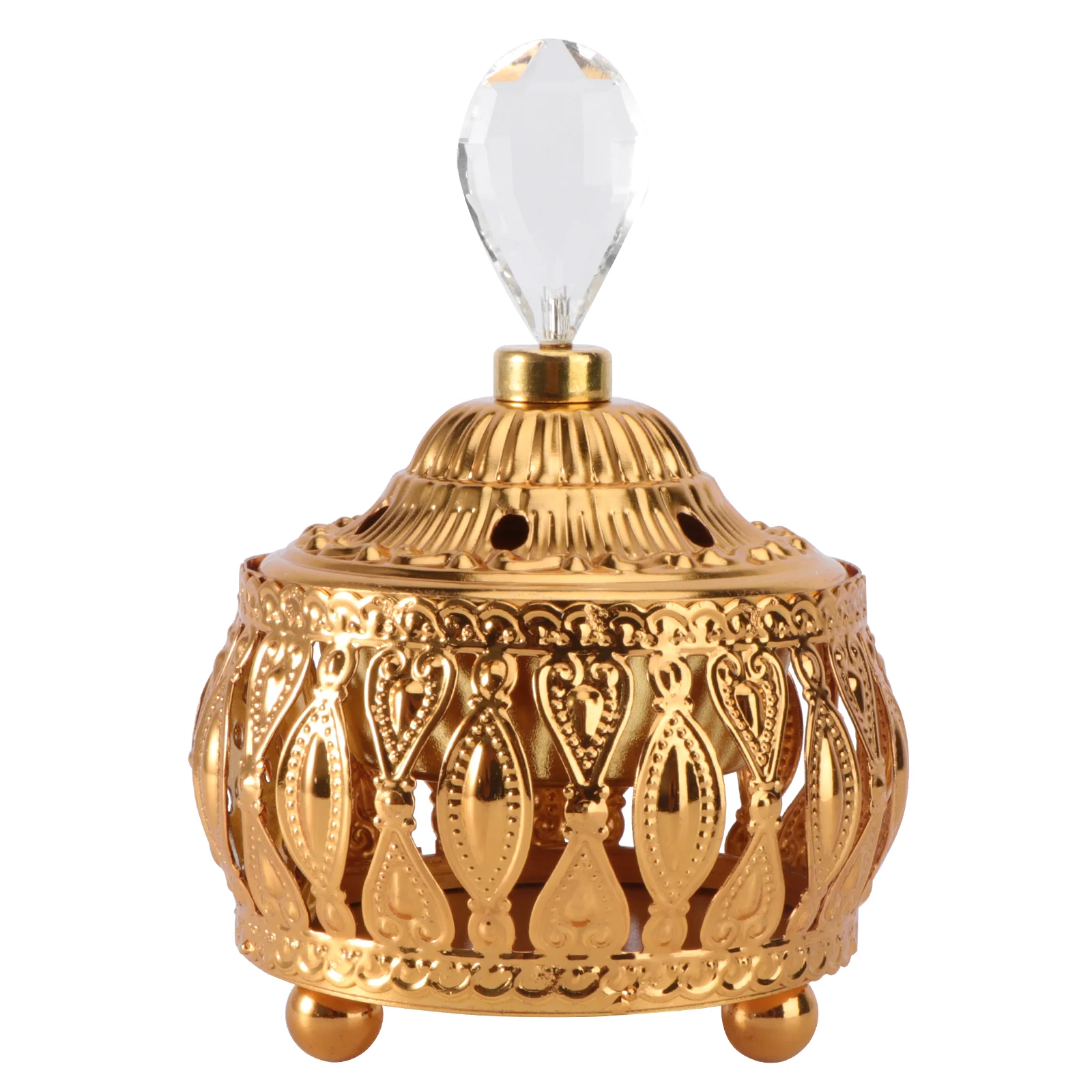 

Holder Burner Carved Aromatherapy Censer Bakhoor Ornament Practical Decoration Lotuszinc Ceremony Chinese Shape Electric