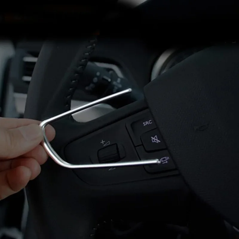 2 шт. для Peugeot 508 408 3008 Citroen C4 C3-XR рулевое колесо украшают из нержавеющей стали