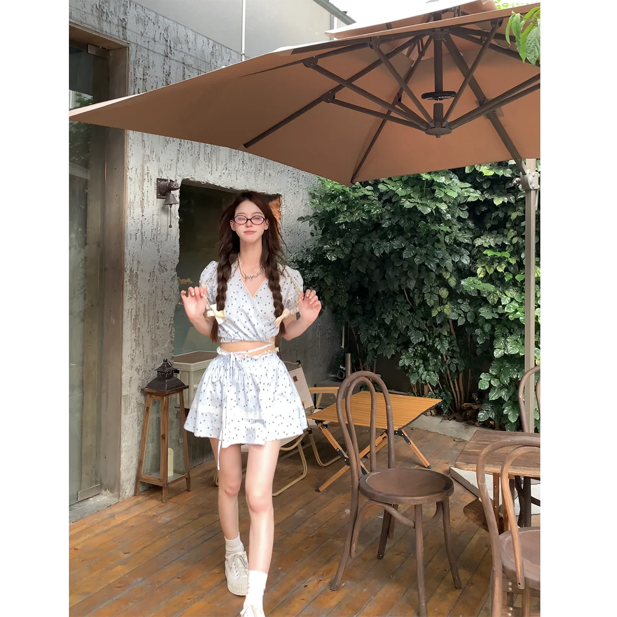 Женский цветочный костюм Theture лето 2024 Новое поступление популярное красивое