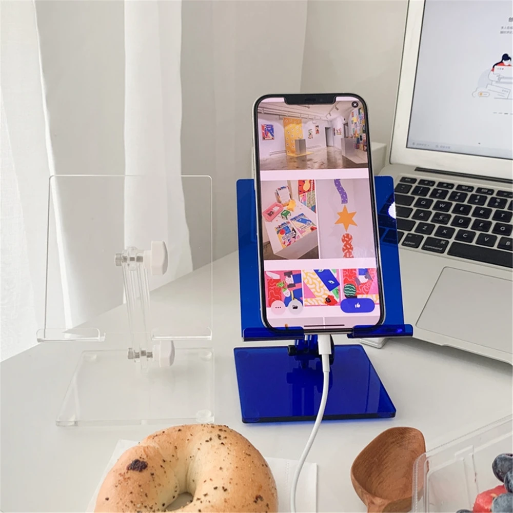 

Adjustable Ins Korean Acrylic Tablet Desktop Stand for Ipad Foldable Mobile Phone Holder Desk Rack Smartphone Bracket