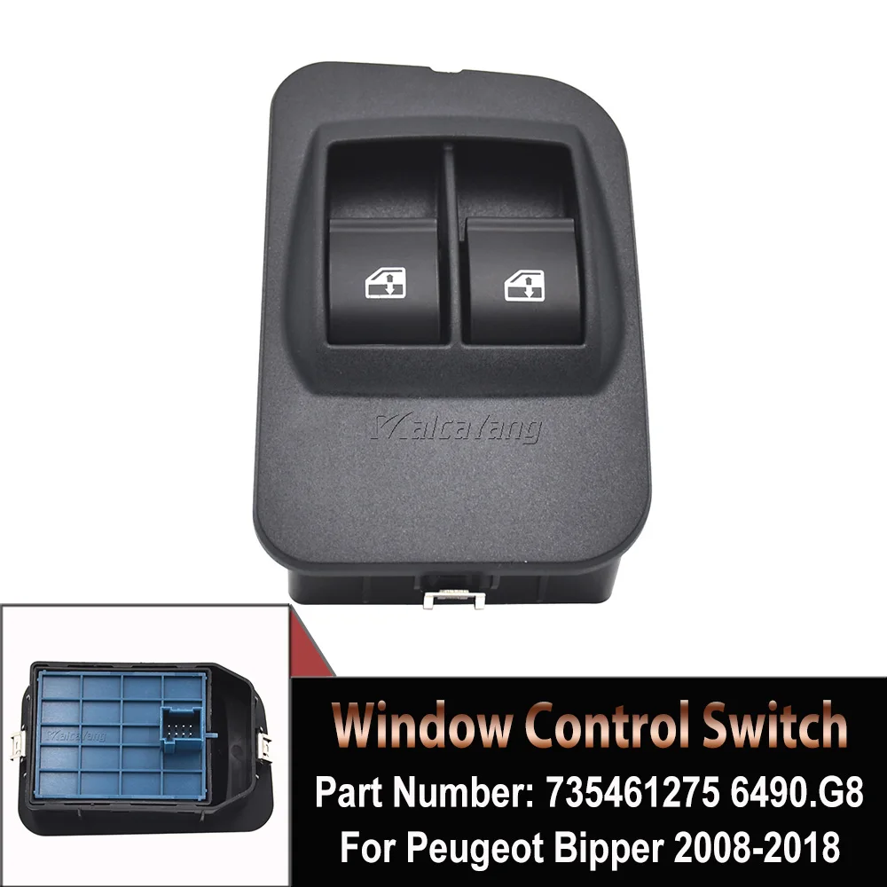

Electric Window Switch Push Button For Fiat Fiorino Peugeot Bipper Tepee 1998-2018 735461275 662424 WS228 6490.G8 Car Accessorie
