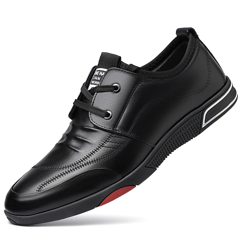 

Мужские деловые офисные туфли, обувь, увеличивающая рост, 6 см, деловые классические туфли, модная Роскошная повседневная обувь, удобная офи...