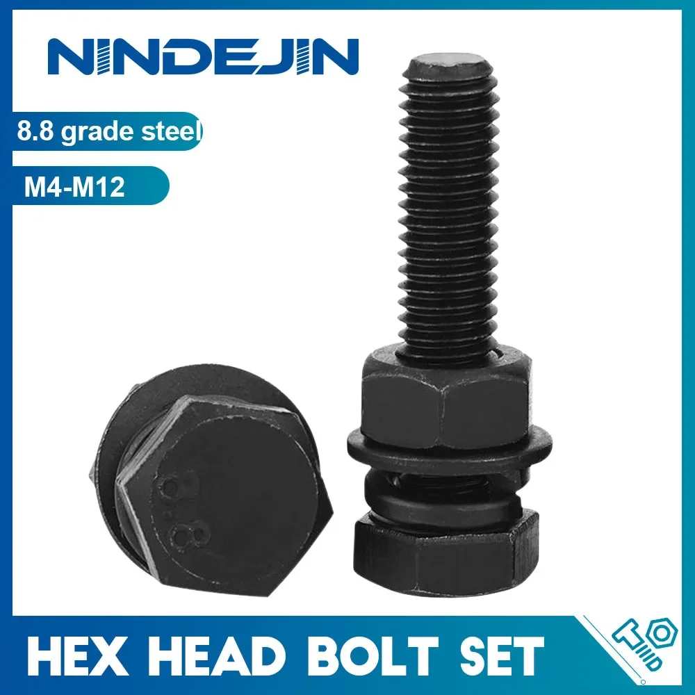 

Набор болтов и гаек NINDEJIN из углеродистой стали M4 M5 M6 M8 M10 M12