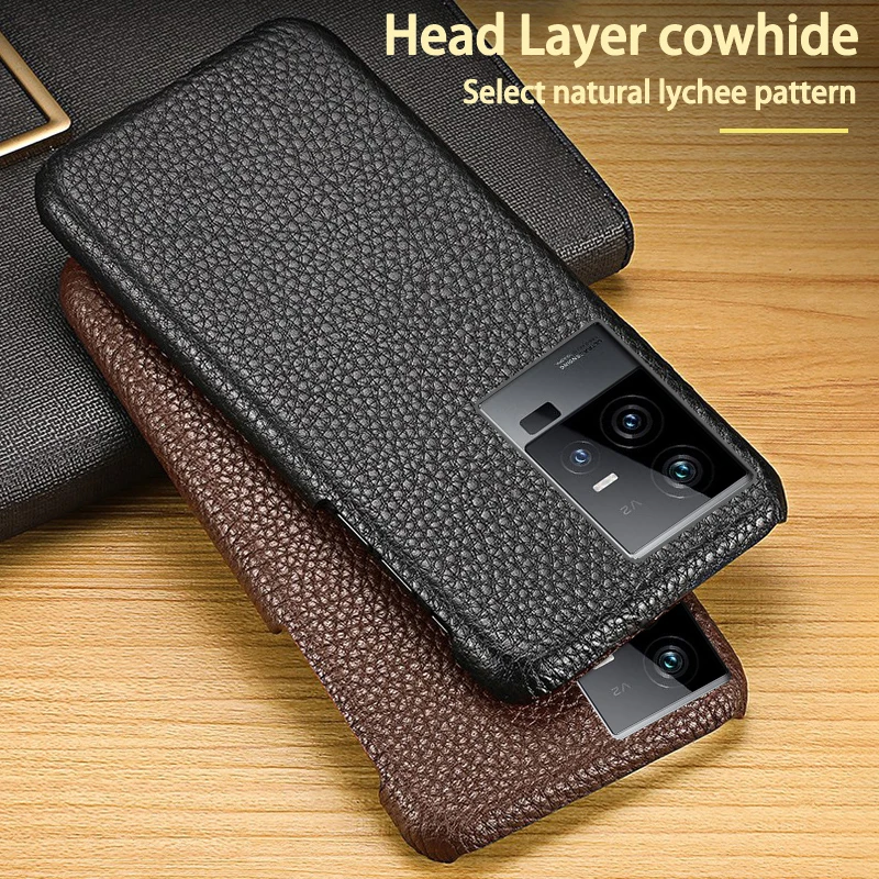 Leather luxury cowhide phone cases for VIVO IQOO 11 9 8 5Pro 7se Z1 Z5x neo 7 6 5se 5G y22 y55 Back cover case