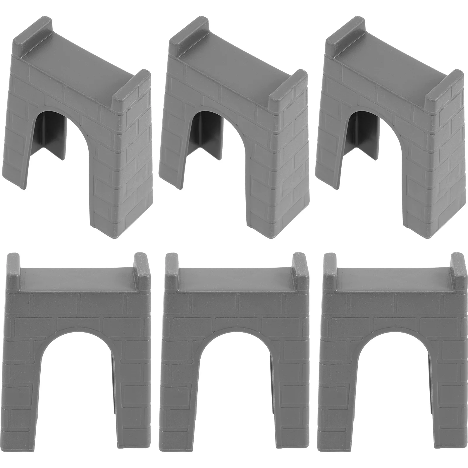 

6pcs Train Bridge Pier Toys Kids High Level Blocks Track Railway Accessories Train Bridge Supports