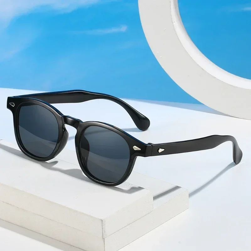 Фотохромные очки в круглой оправе для мужчин и женщин модные уличные