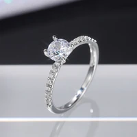 925 silver zircon engagement rings for women female wedding jewelry accessories gift fashion women rings