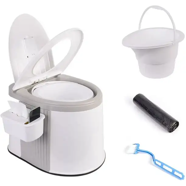 

Portable Indoor & Outdoor Travel Toilet, 5.3 Gallon