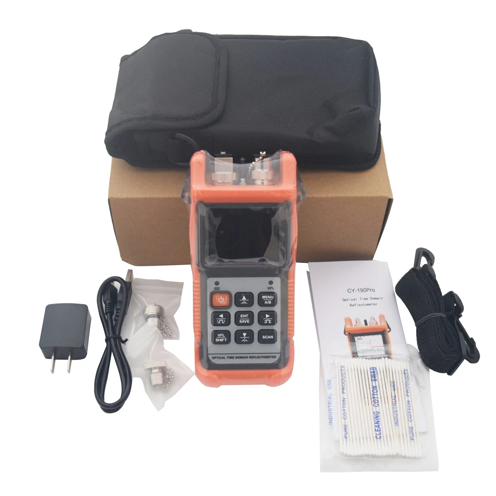 Optical Fiber Ranger MINI OTDR CY190Pro Optical Time Reflectometer with OPM and VFL