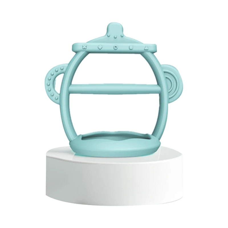 

Bracelet-Type Teether Chewing Music Baby Toy Cartoon Bottle Shape Silicone Molar Stick