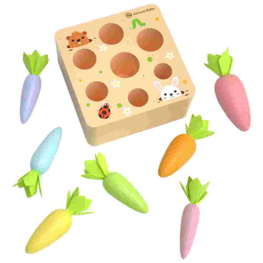 

1 Set Out Radish Wooden Funny Children Educational Playthings for Kids