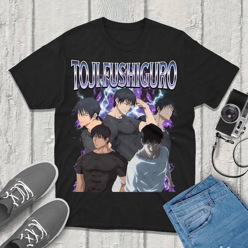 Футболка Toji Fushiguro Jujutsu Kaisen Одежда премиум-качества Fanmerch Товары JJK Идеально