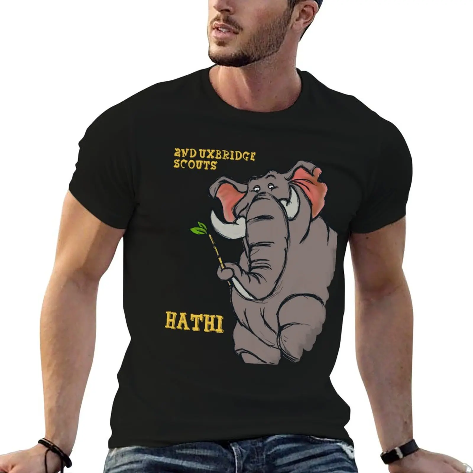 Hathi (Uxbridge Scouts) футболка на заказ простая мужская одежда