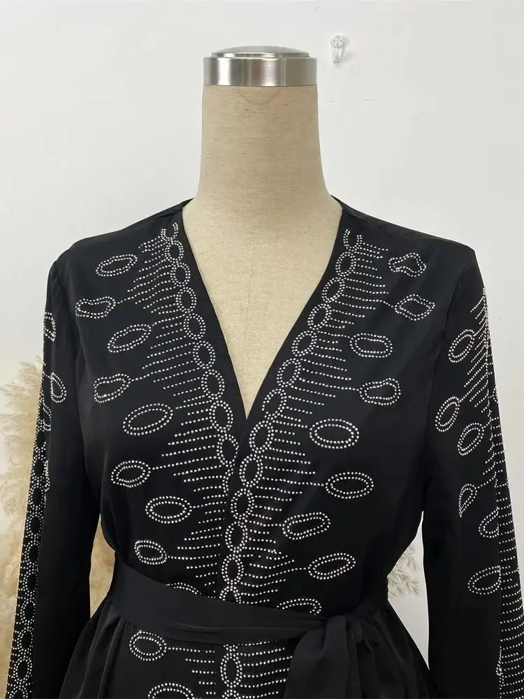 Рамадан черное мусульманское кимоно абайя Дубай кебая кафтан платье молитвенная