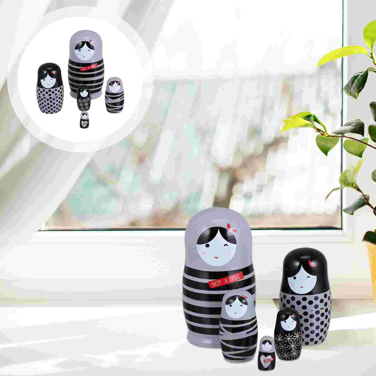 

Nestingrussiantoy Stacking Wooden Toys Kids Kid Childhandmadenutcracker Wood