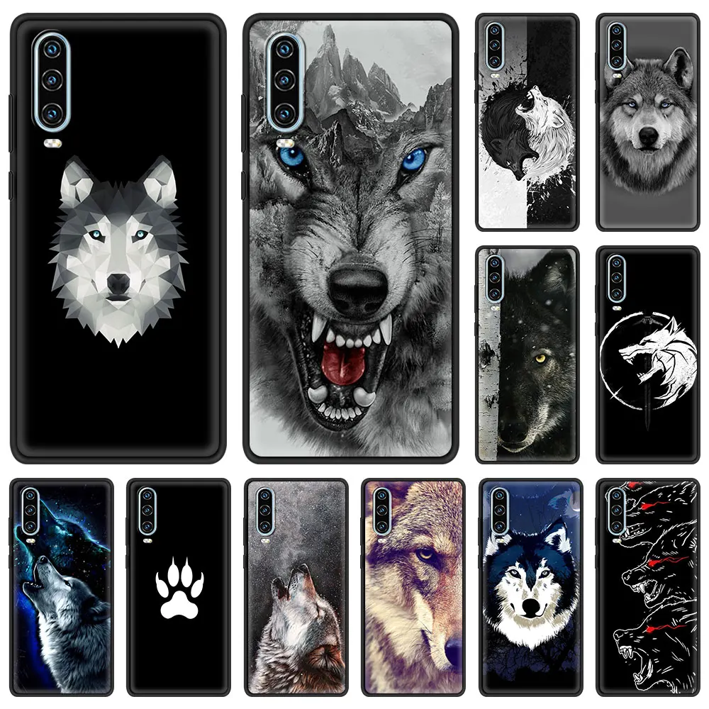 

Wolf Animal Phone Case For Huawei P30 Lite P50 Pro P20 P40 Lite E P Smart Z 2021 Y6 Y7 Y9 2019 Y6p Y9s Y7a Soft Silicone Cover