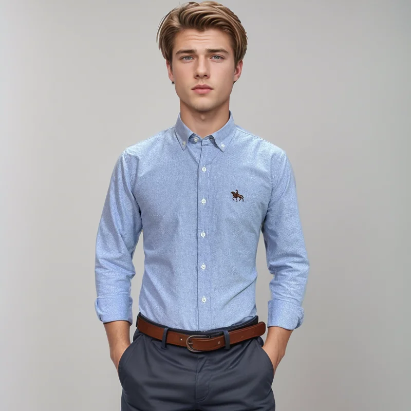 Новые оксфорды из 100% хлопка мужские полосатые рубашки в клетку мужская деловая