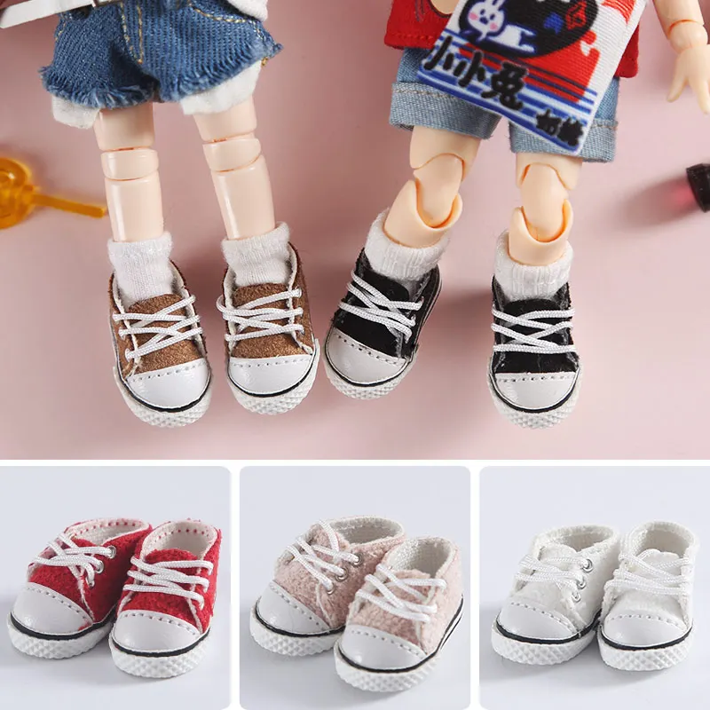 

Ob11 Doll Shoes Accessories Canvas Shoes 1/12 Mini Shoes Molly Doll Shoes Sister Holala GSC Shoes