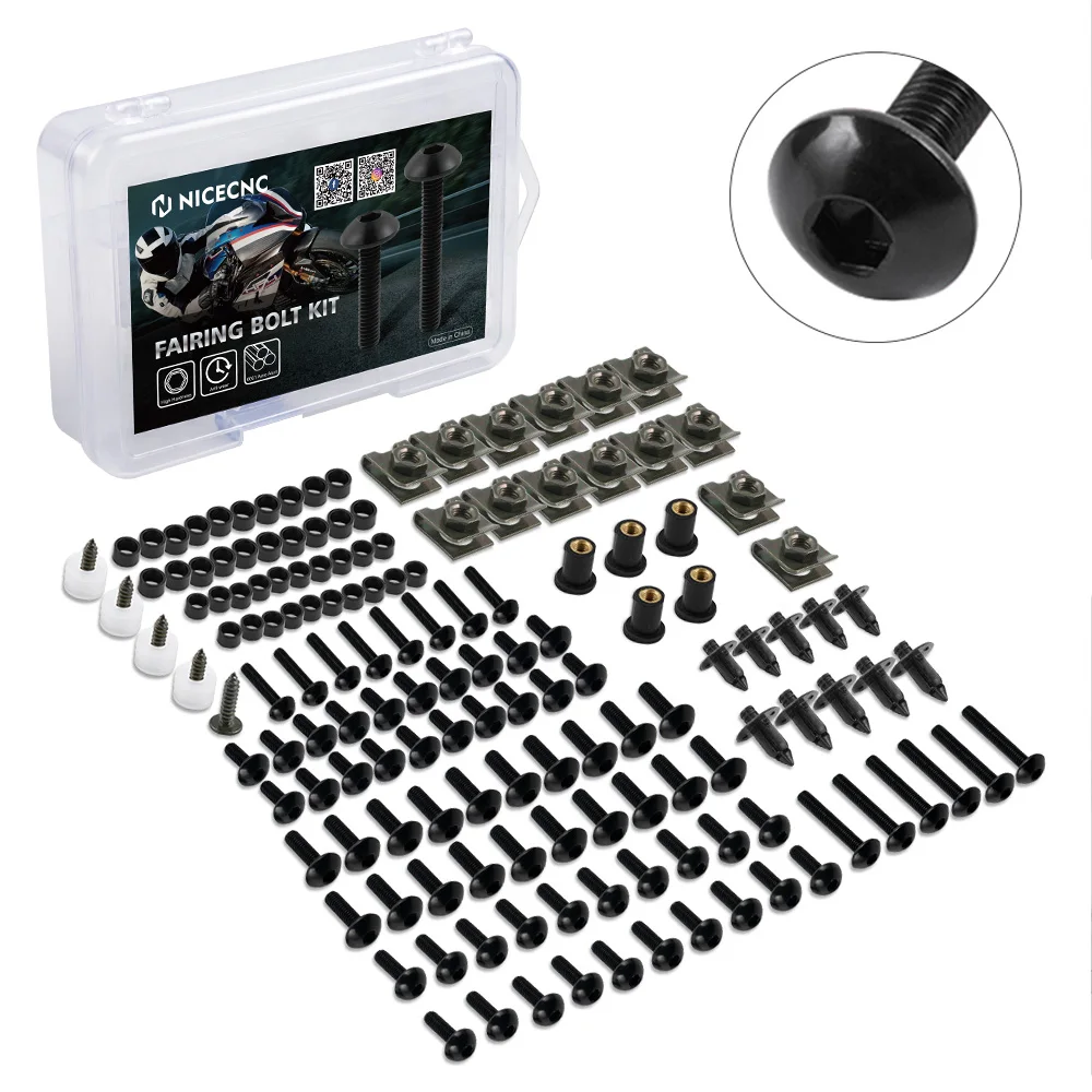 

Motorcycle Fairing Bolts Screws Nuts Body Spring Bolts For SUZUKI BUNDIT 250/400 GSXR GSX-R 600 750 1000 K1 K2 K3 K4 K5 K6 K7