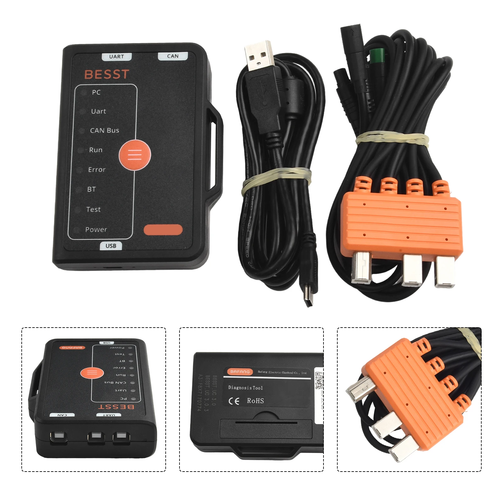 

Upgrader Ebike Controller Garden Accessories Black Downloader Motor Burner Parts Replacement High Quality Durable
