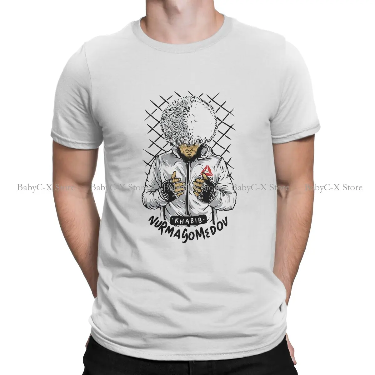 

Cool Hip Hop TShirt Khabib Nurmagomedov Boxer Hawk Eagle Printing Streetwear Comfortable T Shirt Men Short Sleeve Polyester