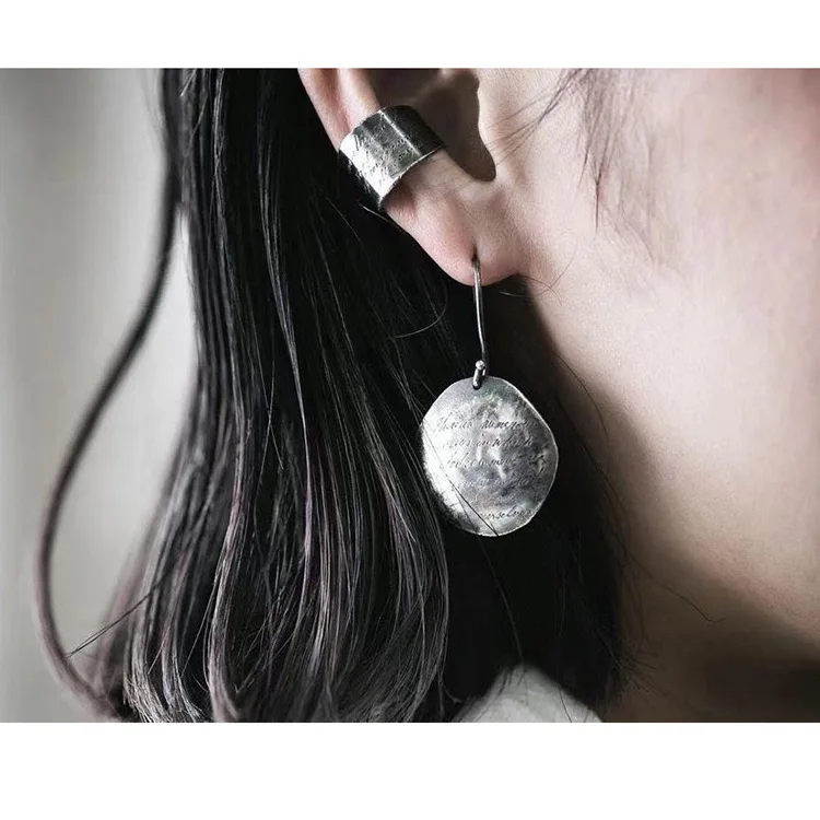 

Retro fashion Silver 925 Earrings Ear Clips Women