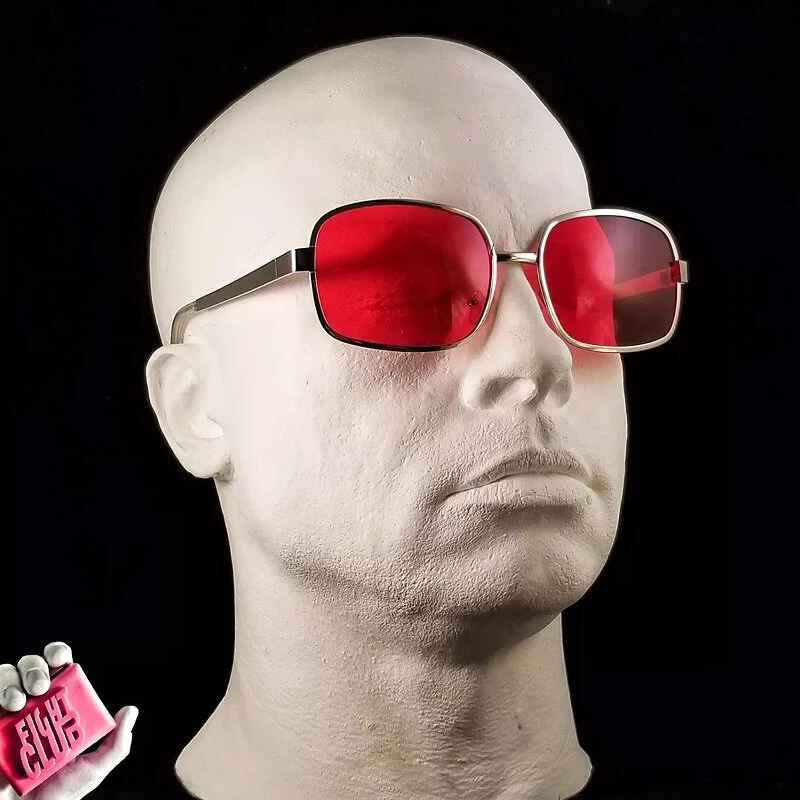 2024Project Mayhem солнцезащитные очки Fight Club Tyler Durden Oliver Peoples 523 Брэд Питт мужские красные