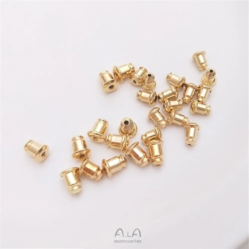 14-каратное позолоченное силиконовое затычку для ушей заколка пресс аксессуары