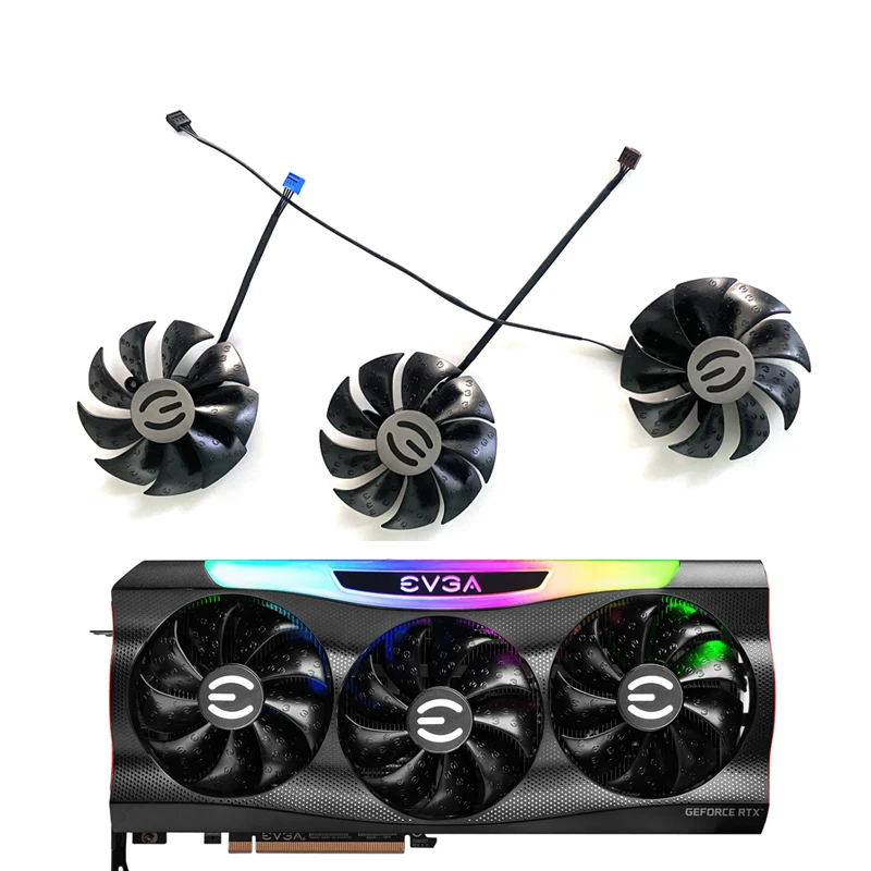 Вентилятор охлаждения для EVGA GeForce RTX3080 RTX 3090 FTW3 ULTRA PLD09220S12H 87 мм 4PIN RTX3090 3080 TI 3070 FTW3 ULTRA вентилятор GPU