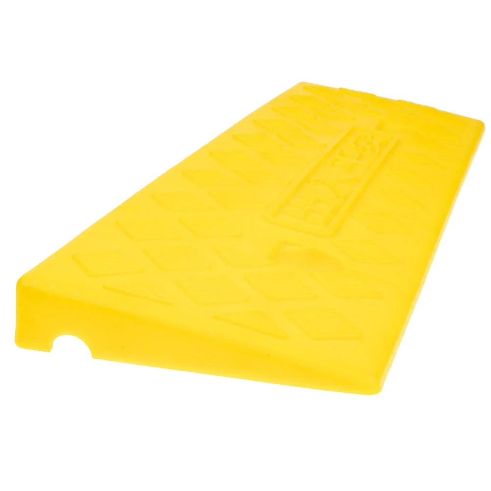

2pcs Driveway Curb Ramp Wheelchair Threshold Ramp Mower Ramp Rubber Curb Ramp Supply