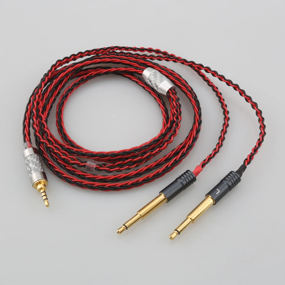 

HiFi 2,5/3,5/4,4/4pin xlr штекер 8Core 7N OCC посеребренный кабель для наушников Meze 99 Classics NEO NOIR гарнитура наушники