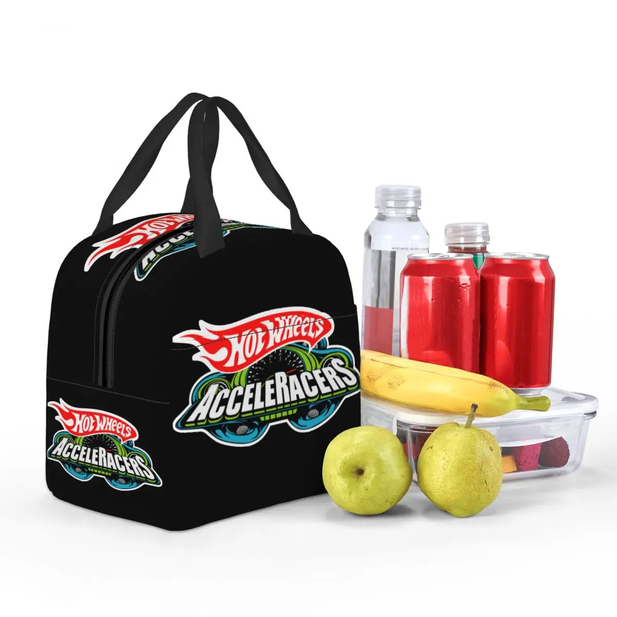 Пользовательские Hot Wheels AcceleRacers с логотипом изолированные сумки для обеда женщин