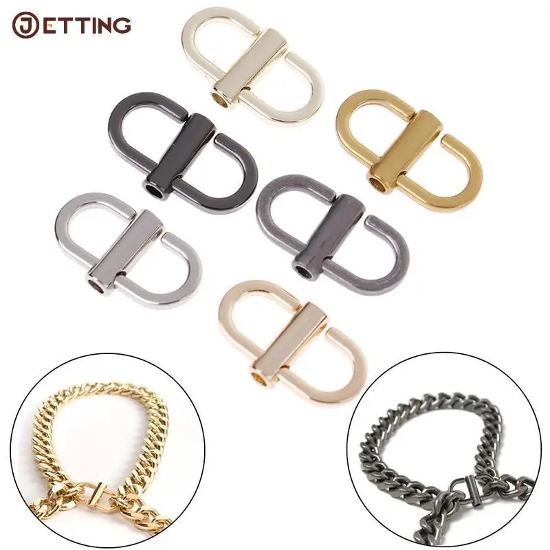 2Pcs/lot Adjustable Metal Buckles For Chain Strap Bag Shorten Shoulder Crossbody Bags Hardware Accessories Wholesale 