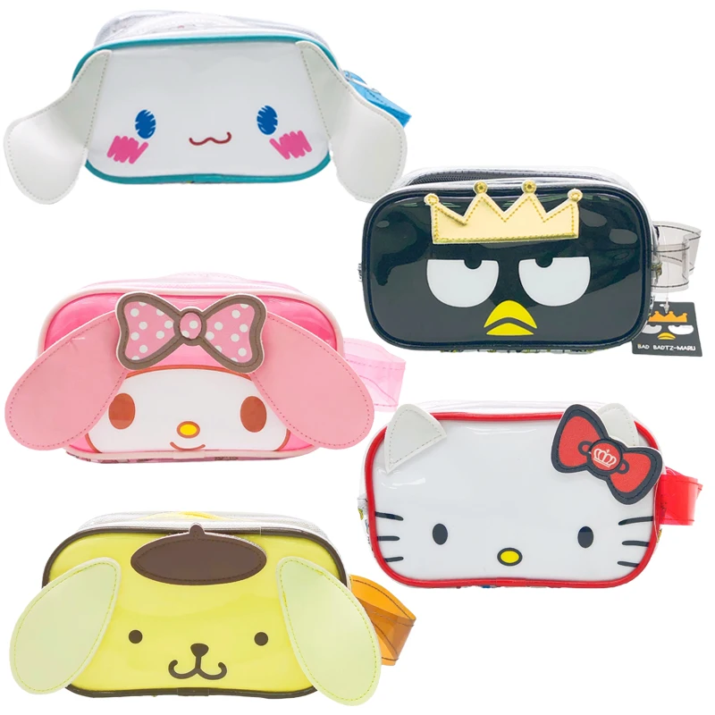 

Sanrioed аниме мультфильм Cinnamoroll Kt Cat My Melody Purin Dog косметичка Kawaii милые портативные сумки для стирки сумочка подарок на день рождения