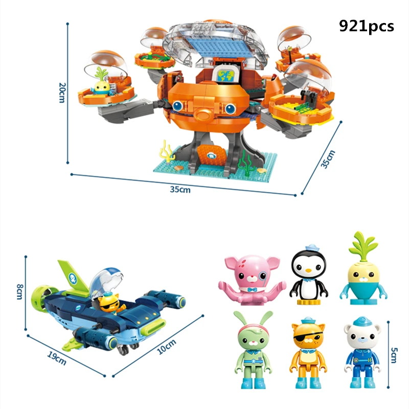 

Creative Ideas City 2.0 Octopus Octopod Cartoon Building Blocks Anime Movie Model Kits Bricks Kids Toys For Children Girls Gifts