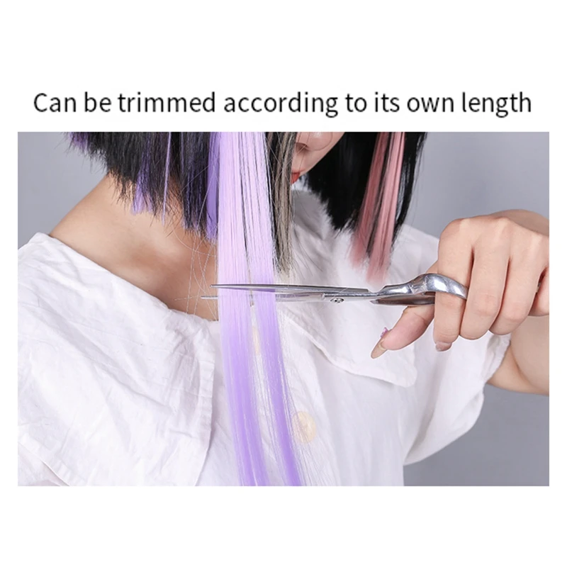 10 шт. заколки для волос с радужной расцветкой