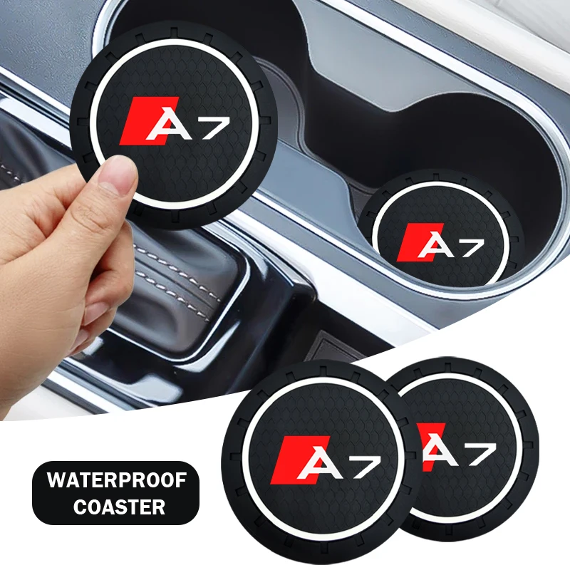 

1pcs Car Coaster Water Cup Bottle Holder Mat Anti-Slip Pad For Audi A7 A8 A1 A3 A4 A5 A6 TT 8P B6 B8 C4 C5 C6 Q2 Q3 Q5 Q7 Sline
