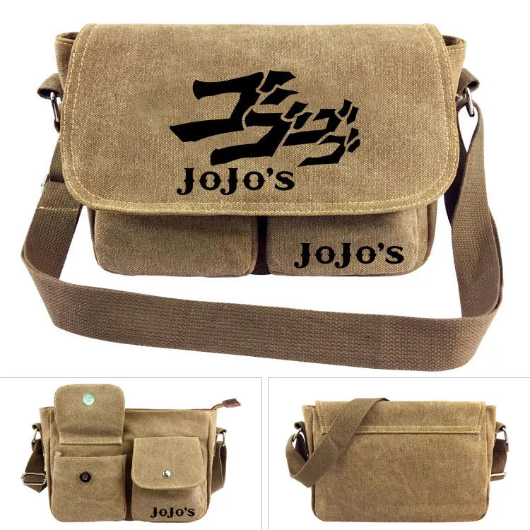 

E-Mell JOJOs Bizarre Adventure Stone Ocean Jolyne Cujoh Leone Abbacchio Noriaki Rohan Kujo Jotaro Single Shoulder Canvas Bag