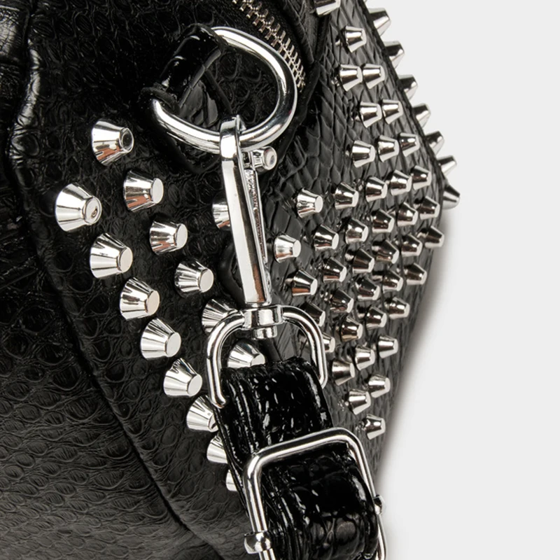 Фото Bolsos de lujo para mujeres bolsos ретро bolsos remachados bolsos para mujeres bolsos de viaje de gran capacidad bolsos №4