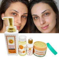 vitamin c whitening skin care set with body lotion serum oil body scrub brightening anti aging anti wrinkle protectimproves skin
