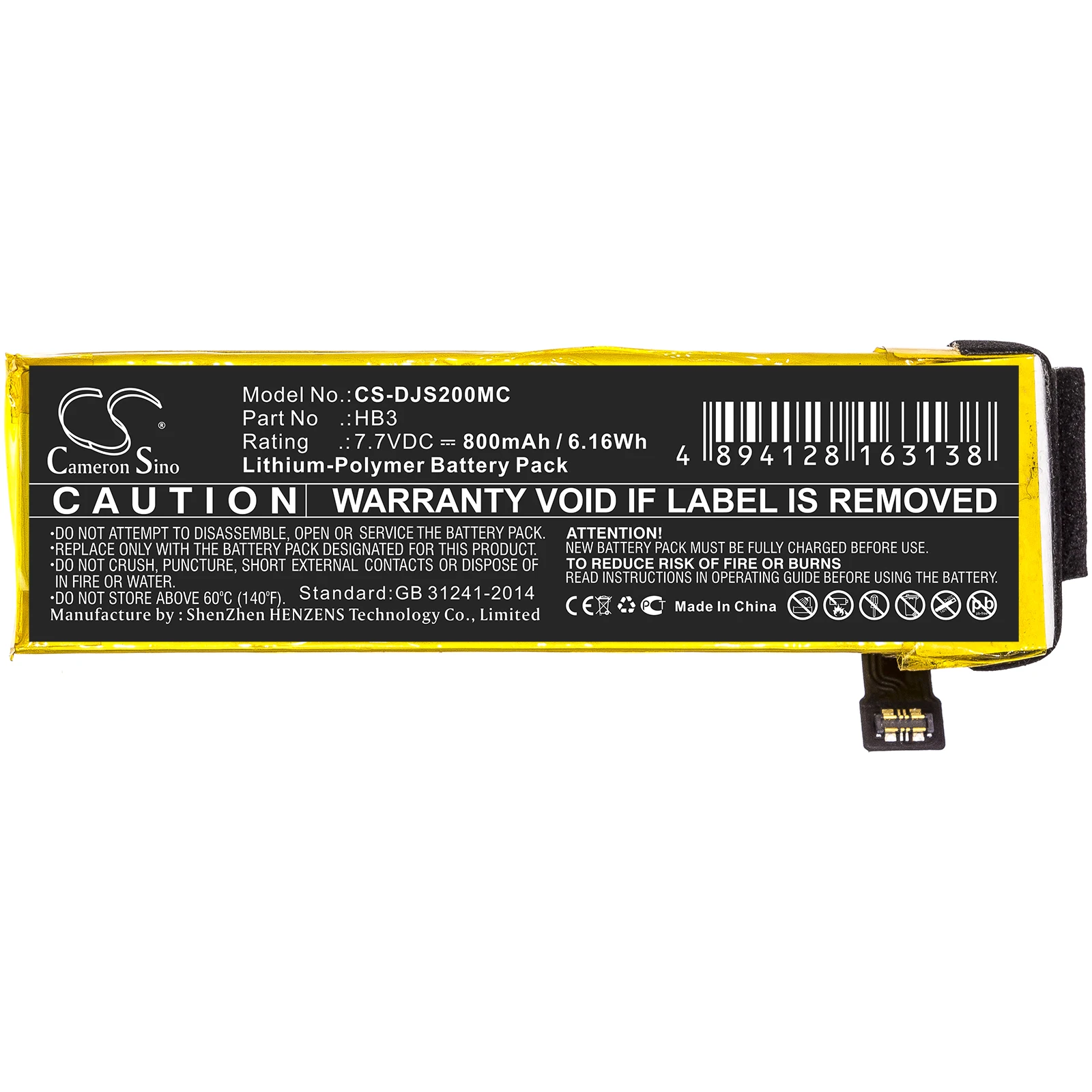 

Generic 800mA Battery for DJI Osmo Pocket,Osmo Pocket 2,Osmo Pocket II HB3