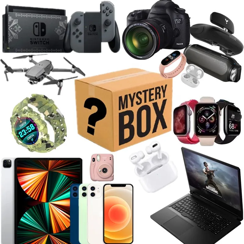 

2022 New Mystery Box Lucky Brand Mobile phone Computer Lucky Mystery Box Different Electronics Product Novelty Random Item