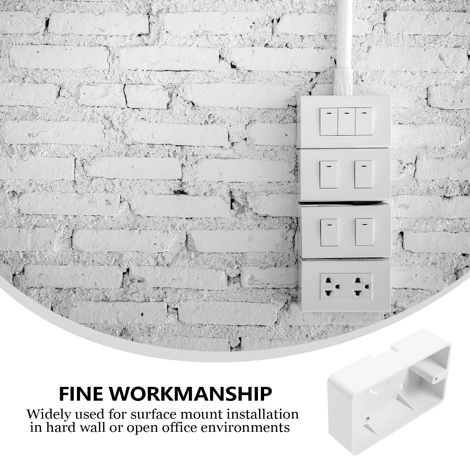 5-комп. Распределительная коробка для удлинителя настенная розетка