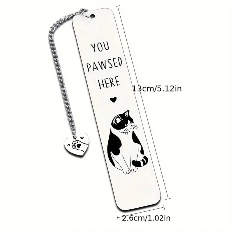 Закладка металлическая JESJELIU с котом